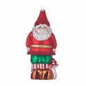 Ornament Gnome Santa Glass