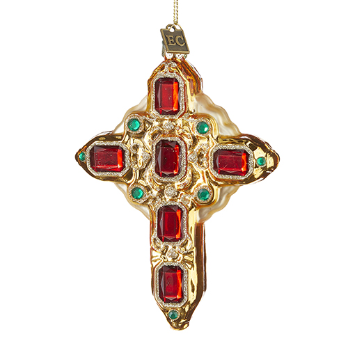 Ornament Jeweled Cross