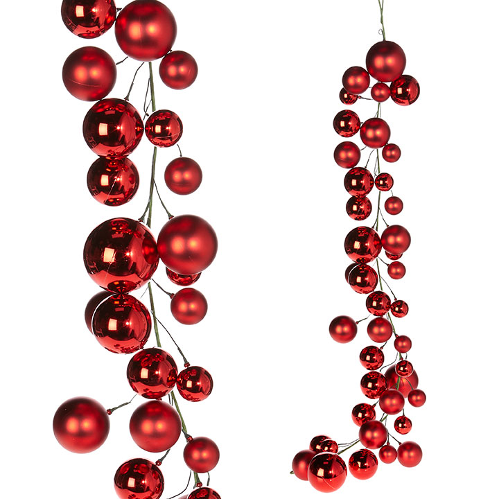 Garland Plated Red Color Ball