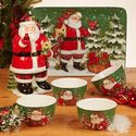 Christmas Lodge Santa Ice Cream Bowl