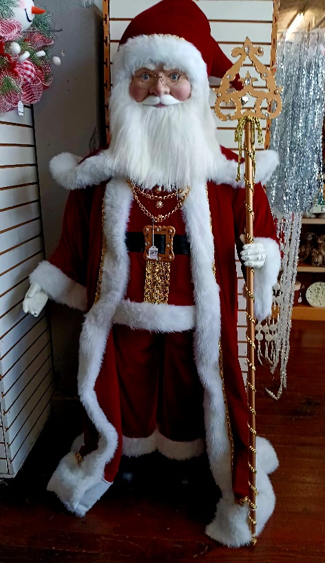 Kringle Klaus Santa Staff Life Size