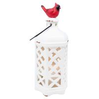 Lantern Lighted Ceramic Cardinal