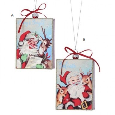 Ornament  Vintage Santa Assorted