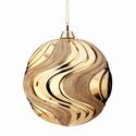 Ornament Ripple Ball Gold Large