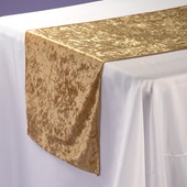 Table Runner Gold Velvet