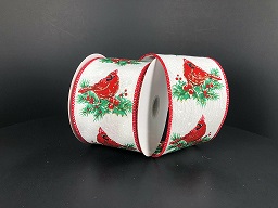 Ribbon Cardinals White Gold