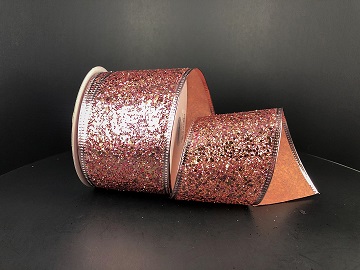 Ribbon Rose Gold Super Glitter