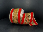 Ribbon Red Gold Velvet Net