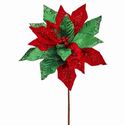 Poinsettia Velvet Red Green