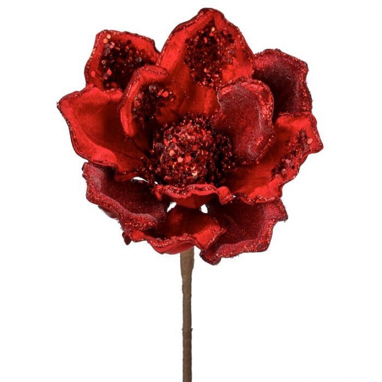 Magnolia Red Stem Jeweled