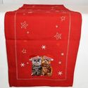 Cat Table Runner Holiday