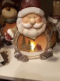 Santa Luminary Frosted