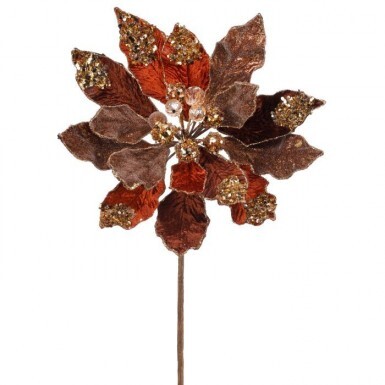 Poinsettia Jeweled Encrusted