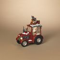 Water Globe  Santa Tractor