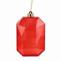 Ornament Gem Faceted Red