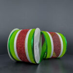 Ribbon Red Green Stripe