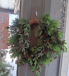 Wreath Frosted Rope Handle