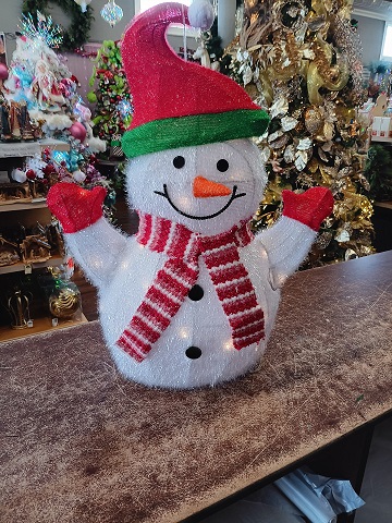 Snowman Mesh Lighted