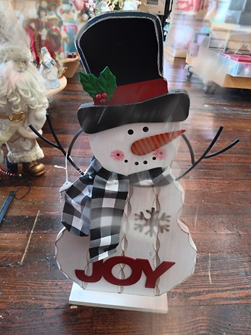 Snowman Wood Sign