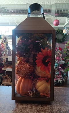 Lantern Fall With Pumpkins