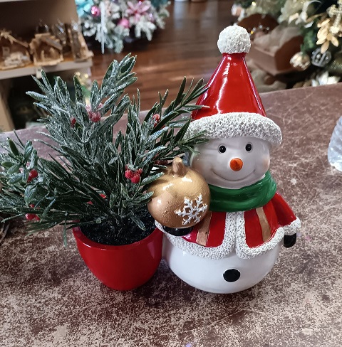 Snowman With Planter