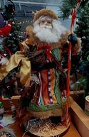 Santa Holding Rooster