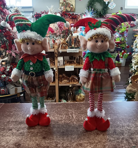 Elf Jester Boy And Girl Standing