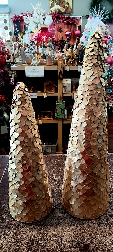 Cone Trees S/2 Enamel Shell