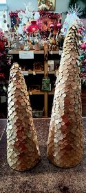 Cone Trees S/2 Enamel Shell