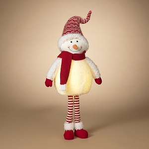 Snowman Frosted Standing Lighted