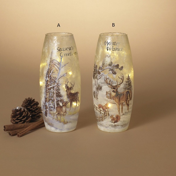 Luminary Woodland Scene