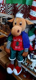Reindeer Sitting Holiday Plush