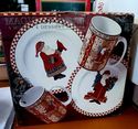 Santa Plates & Mugs Set