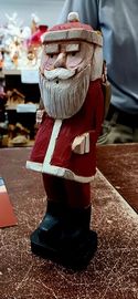 Santa Wood Carved Figurine