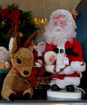 Santa And Deer Animated
