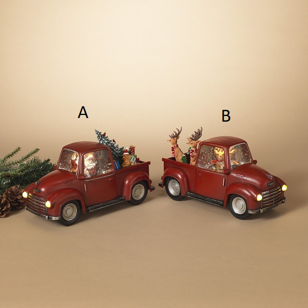 Water Globe Truck Santa Or Deer