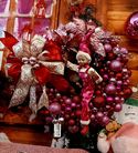 Wreath Pink Decorated