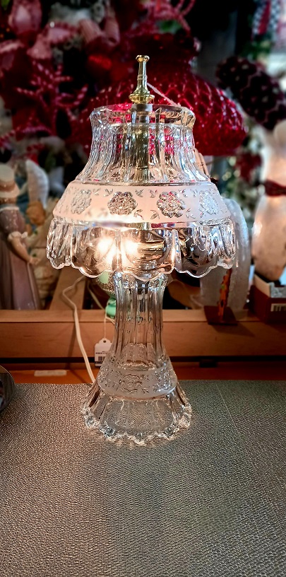 Lamp Cut Crystal Glass