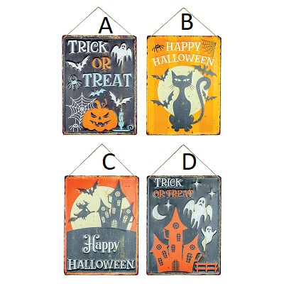 Halloween Vintage Signs Assorted Designs