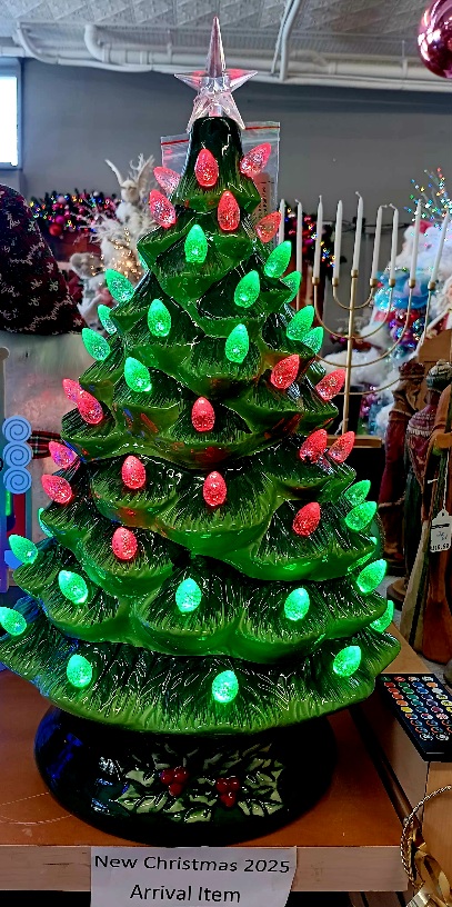 Christmas Tree Ceramic Lighted