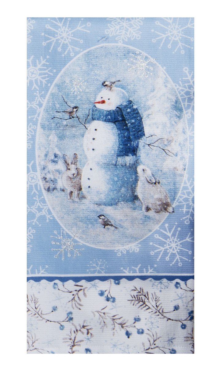 T-Towel Snowman With Animals