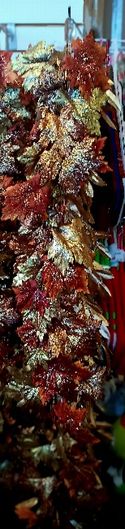 Garland Maple Leaf Gold Bronze Metallic
