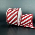 Ribbon Candy Stripe Red White