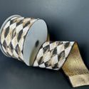 Ribbon Harlequin Canvas Black