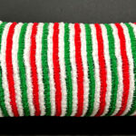 Mesh Roll Candy Red Green Metallic