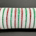 Mesh Roll  Red Green Metallic