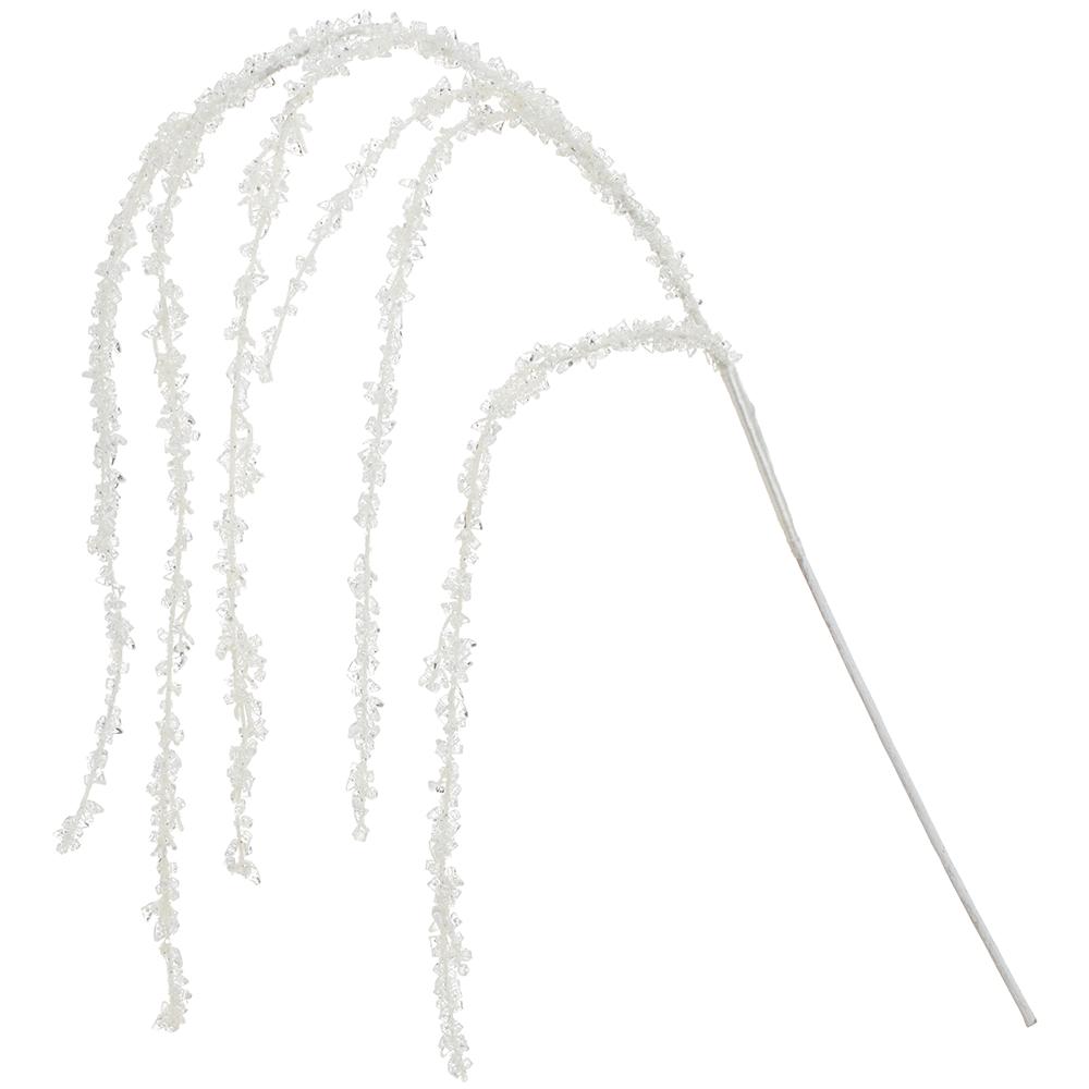 Spray Hanging White Iced