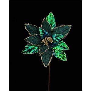 Poinsettia Metallic Green