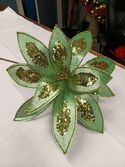 Poinsettia Sequin Mint Green