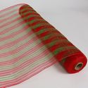 Mesh Roll Red Green Stripe